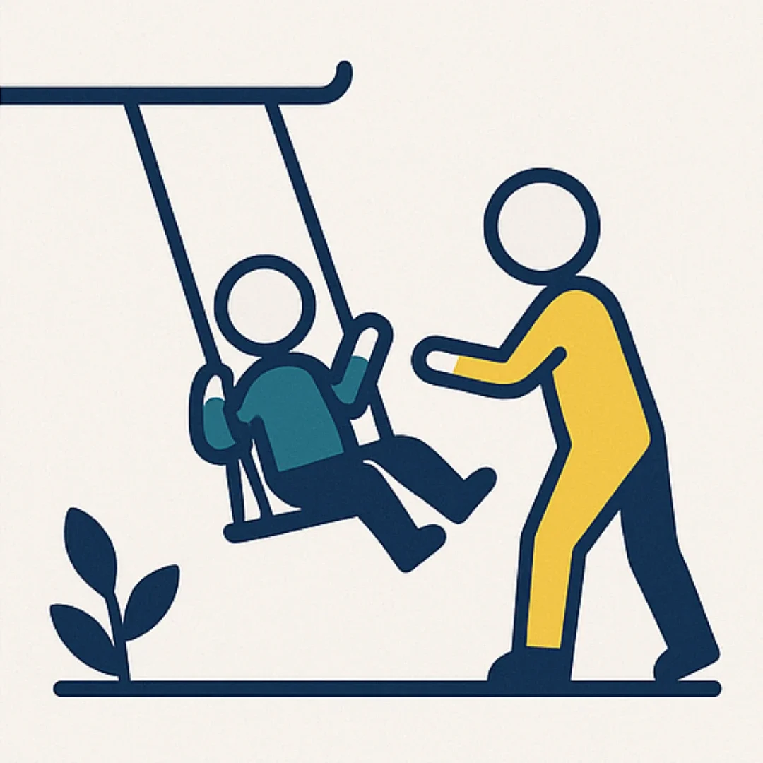 parenting apart - swingset
